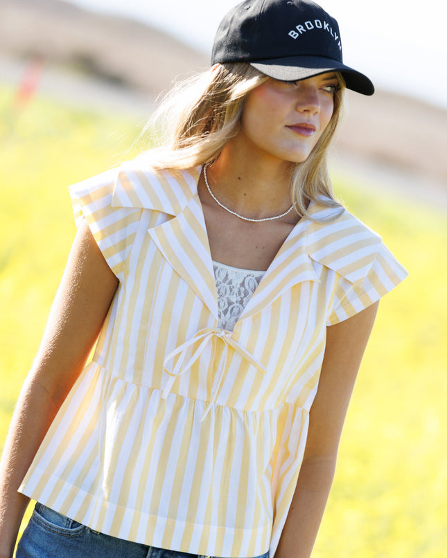 Sunshine Stripe Top — Final Sale