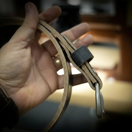 Men's Leather Belt - Black