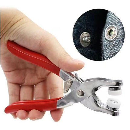 SewEase Snap Fastener Pliers Kit | Professional 100-Piece Button Installation Tool