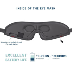 SERENITY Wireless Bluetooth 5.0 Sleep Mask with Headphones