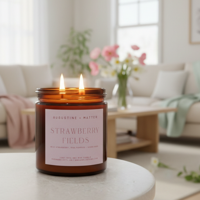 Strawberry Fields - 12oz Soy Candle