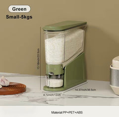 GrainGuard Rice GrainGuard Rice Dispenser | 22lb (10kg) BPA-Free Airtight Grain Storage Container
