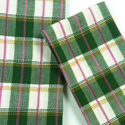 San Andres Gingham Forest & White Napkins