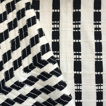 Almolonga Zig Zag Pillow - Black and White