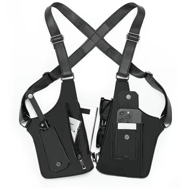 StealthCarry Urban Bag | Anti-Theft Leather Underarm Shoulder Bag & Holster