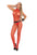 Seamless Fishnet Halter Bodystocking With Open Crotch