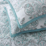 Kasentex 100% Cotton Summer Ultra Soft Floral Design 3 Piece Reversible Bedding Set, Room Decor, Graduation Gifts