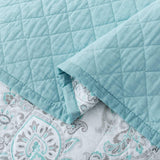 Kasentex 100% Cotton Summer Ultra Soft Floral Design 3 Piece Reversible Bedding Set, Room Decor, Graduation Gifts