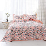 Kasentex 100% Cotton Summer Ultra Soft Floral Design 3 Piece Reversible Bedding Set, Room Decor, Graduation Gifts