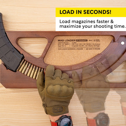 Podavach U-LOADER AK + AR15 Magazine Speed Loader