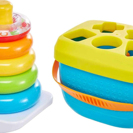 Fisher-Price Baby's First Blocks & Rock-a-Stack Toy Set