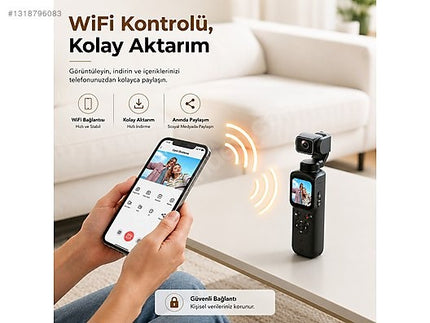 4K Vlog Camera with 330° AI Tracking & Selfie Lens