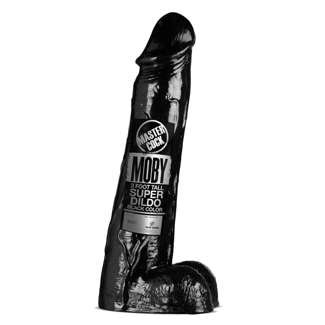 Moby Huge 3 Foot Giant Dildo — Black Oversized Display Piece [Contact Us to Order]