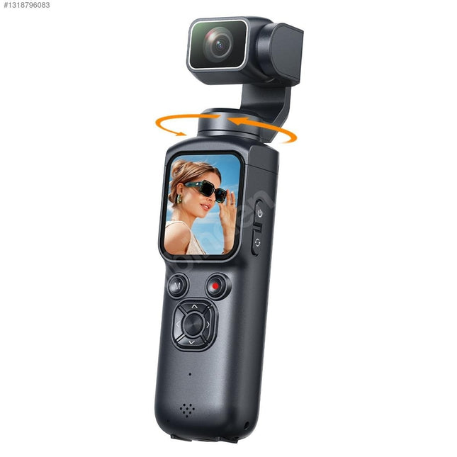 4K Vlog Camera with 330° AI Tracking & Selfie Lens
