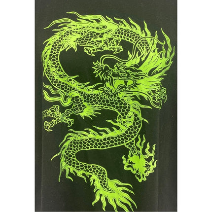 SHEIN Mens Medieval Dragon Graphic Tee — Pre-Owned, Size Small