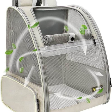 Texsens Innovative Traveler Bubble Backpack Pet Carriers for Cats and Dogs (Black)