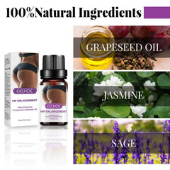 Butt Lift Firming Essential Oil | Body Shaping Massage Oil with Grapeseed & Natural Extracts