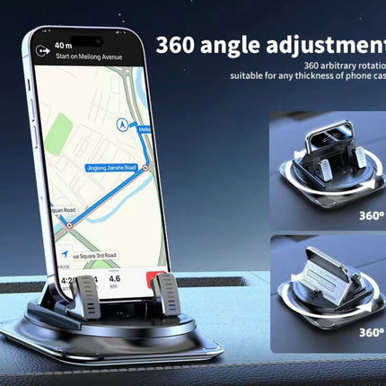 360° Car Phone Mount | Universal Dashboard Suction Mount for iPhone & Android