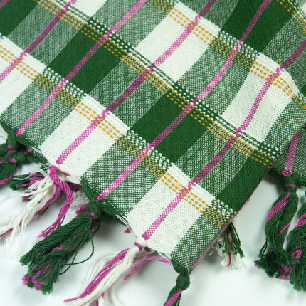 San Andres Gingham Forest & White Kitchen Towel