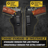 The Defender Leather IWB Holster - Fits All 1911 Style Handguns - Lifetime Warranty - Made in USA