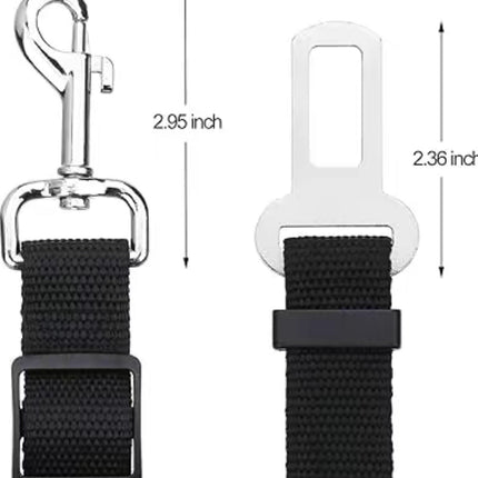 Dog Seat Belt Harness | Adjustable Nylon Safety Car Belt for Pets