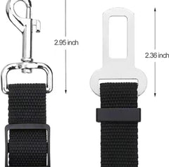 Dog Seat Belt Harness | Adjustable Nylon Safety Car Belt for Pets