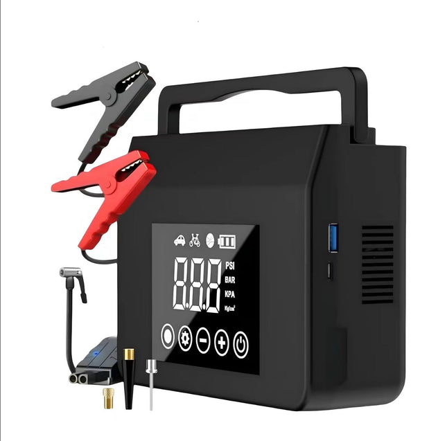 RoadReady Jump Starter Kit | 4000A Peak, 150PSI Air Pump, 15000mAh Power Bank & LED Light