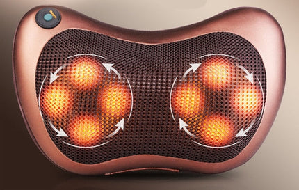 Shiatsu Massage Pillow with Infrared Heat | Car & Home Kneading Neck, Shoulder & Back Massager