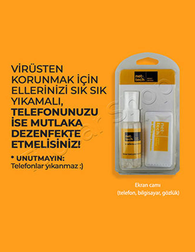 net-tech Ekran Temizleme Çözüm Seti