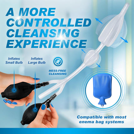 Cleanstream Inflatable Double Bulb Enema System