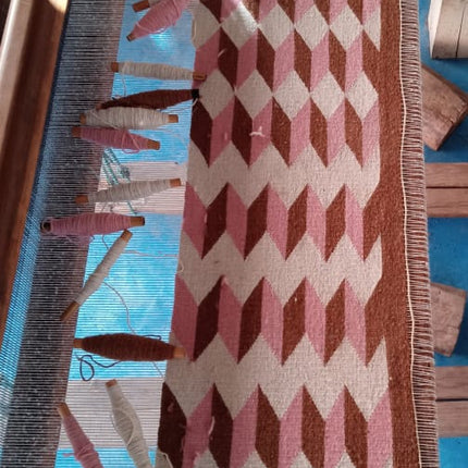 Teo Rug in Umber/Pink
