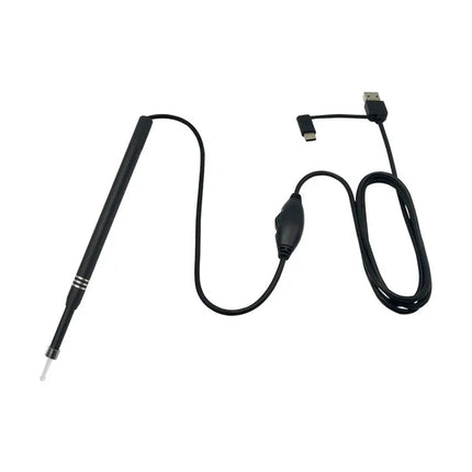 HD Visual Ear Cleaning Endoscope | 3-in-1 USB Earpick with 6 LED Lights & Ear Massage