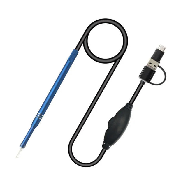 HD Visual Ear Cleaning Endoscope | 3-in-1 USB Earpick with 6 LED Lights & Ear Massage