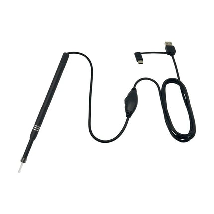HD Visual Ear Cleaning Endoscope | 3-in-1 USB Earpick with 6 LED Lights & Ear Massage