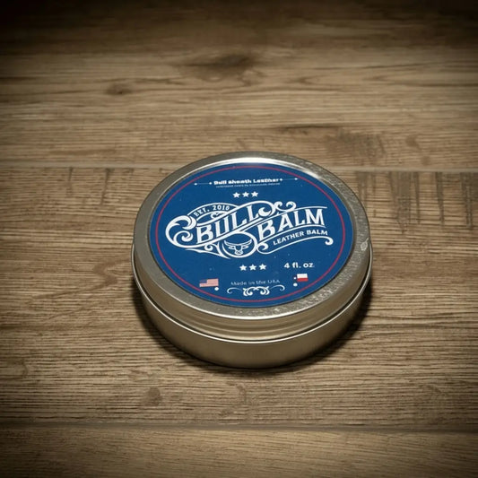 Bull Balm Leather Conditioner - 4 oz Natural Leather Balm (Made in Texas)
