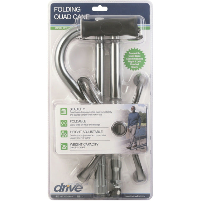 Drive Medical  Folding Quad Cane