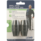 Drive Medical Small Base Quad Cane Tips – Black