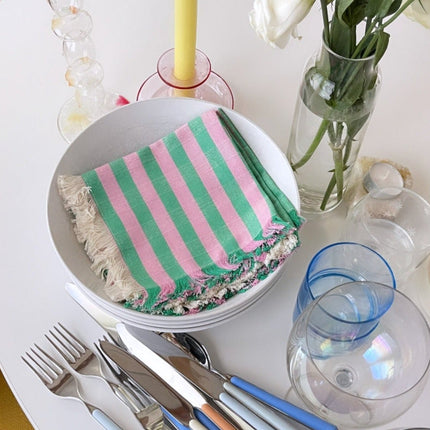 Flora Stripe Party Napkin Set