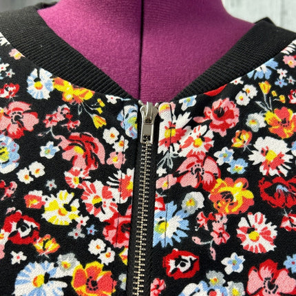 Shein Womens Plus Size Floral Full Zip Lightweight Jacket — Pre-Owned, Size 3X