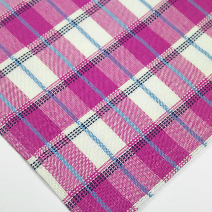 San Andres Gingham Placemat – Pink & Ivory