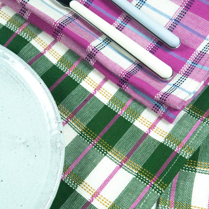 San Andres Gingham Forest & Ivory Placemat