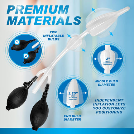 Cleanstream Inflatable Double Bulb Enema System