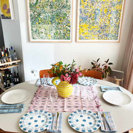 Xela Light Pink Jaspe Kitchen Towel