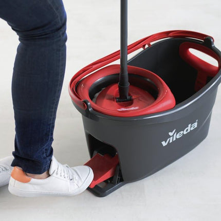 Vileda Turbo 2in1 Spin Mop & Bucket Set – 130cm Extendable Handle