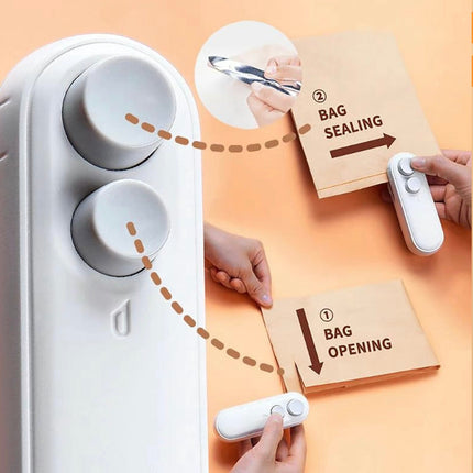 SealSync Mini Sealer | 2-in-1 USB Rechargeable Bag Sealer & Cutter