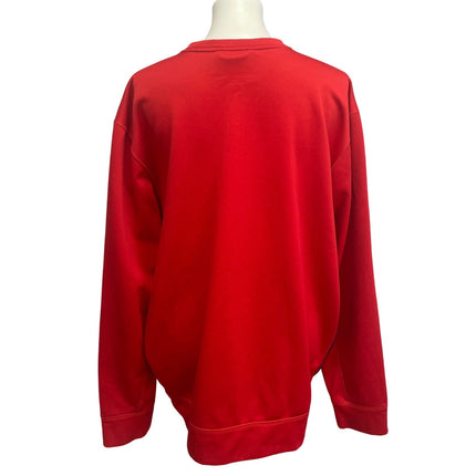 Hand Printed Upcycled Pine Cone Nike Therma-Fit Sweatshirt — Pre-Owned, Size XL