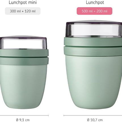 Mepal Lunchpot Ellipse 500ml+200ml — Nordic Sage