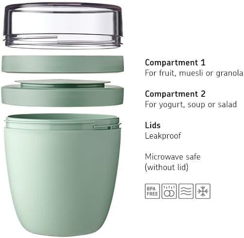 Mepal Lunchpot Ellipse 500ml+200ml — Nordic Sage