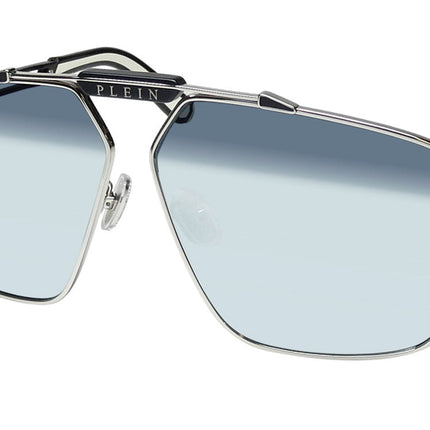 Philipp Plein Spp049 Silver Plein Seventies Sunglasses