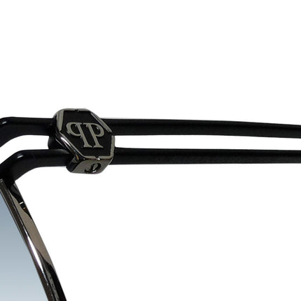 Philipp Plein Spp049 Silver Plein Seventies Sunglasses